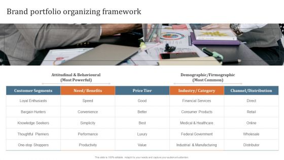 Key Steps To Develop Brand Portfolio Brand Portfolio Organizing Framework Rules PDF