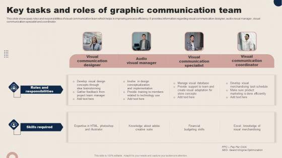 Key Tasks And Roles Of Graphic Communication Team Graphics PDF Key Tasks And Roles Of Graphic Communication Team Graphics PDF