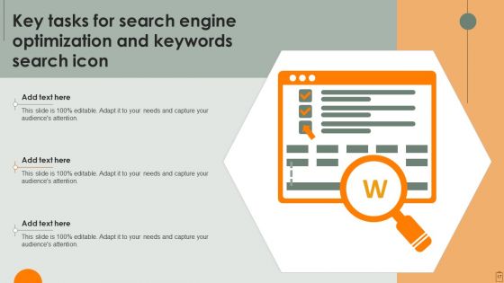Key Tasks For Search Engine Optimization Ppt PowerPoint Presentation Complete Deck With Slides