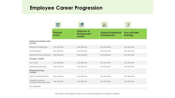 Key Team Members Employee Career Progression Ppt Infographics Graphics Template PDF