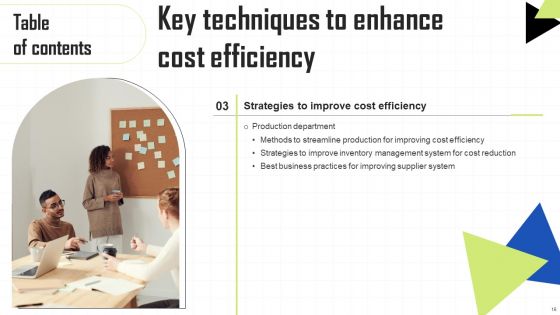 Key Techniques To Enhance Cost Efficiency Ppt PowerPoint Presentation Complete Deck With Slides