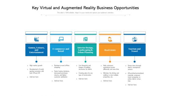 Key Virtual And Augmented Reality Business Opportunities Ppt PowerPoint Presentation Professional Skills PDF