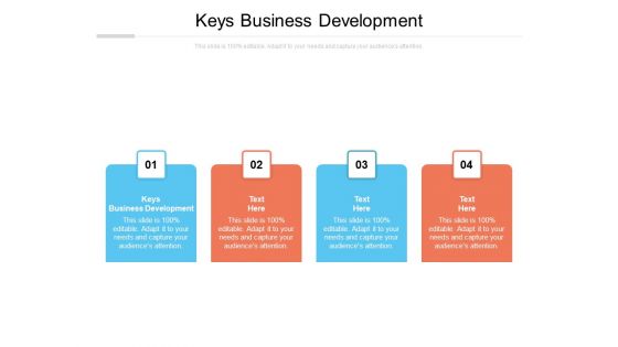 Keys Business Development Ppt PowerPoint Presentation Layouts Visual Aids Cpb