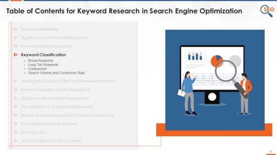 Keyword Research In Search Engine Optimization Training Deck On SEO Training Ppt