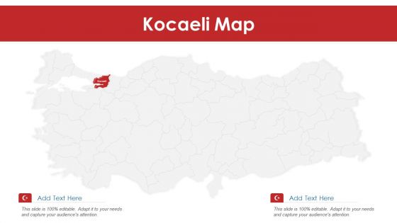 Kocaeli Map PowerPoint Presentation PPT Template PDF