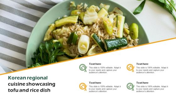 Korean Regional Cuisine Showcasing Tofu And Rice Dish Information PDF