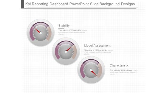 Kpi Reporting Dashboard Powerpoint Slide Background Designs