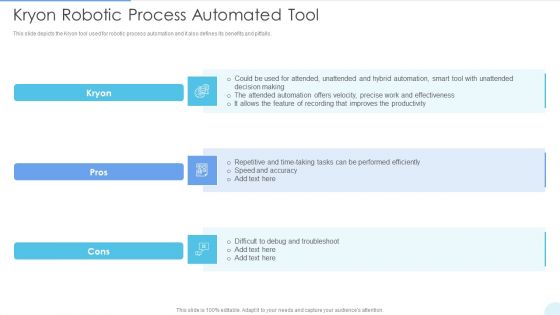Kryon Robotic Process Automated Tool Summary PDF Kryon Robotic Process Automated Tool Summary PDF
