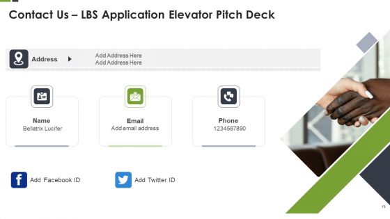 LBS Application Elevator Pitch Deck Ppt PowerPoint Presentation Complete Deck With Slides