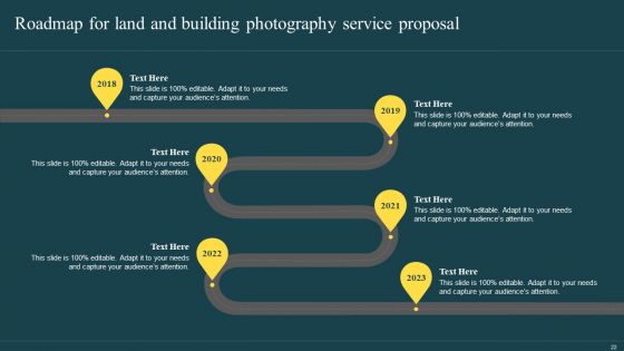 Land And Building Photography Service Proposal Ppt PowerPoint Presentation Complete Deck With Slides