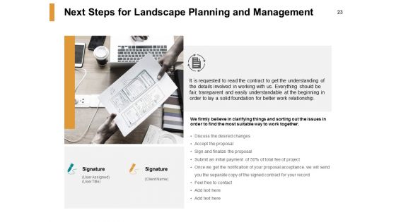 Landscape Planning And Management Proposal Ppt PowerPoint Presentation Complete Deck With Slides