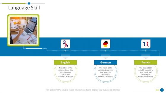 Language Skill Example Presentation For Job Interview Ppt Icon Portfolio PDF
