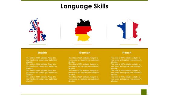 Language Skills Ppt PowerPoint Presentation Professional Design Ideas