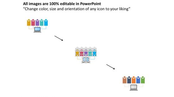 Laptop With Tags For Business Value Chain Powerpoint Template