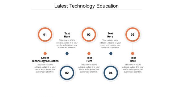 Latest Technology Education Ppt PowerPoint Presentation Model Ideas Cpb