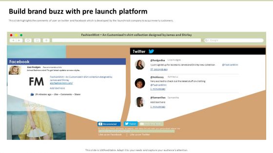 Launchrock Capital Raising Elevator Pitch Deck Build Brand Buzz With Pre Launch Guidelines PDF