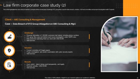 Law And Enforcement Company Profile Ppt PowerPoint Presentation Complete With Slides