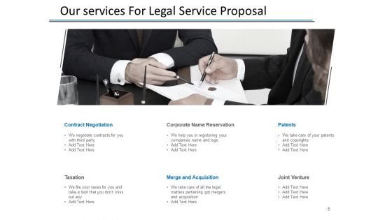 Law Firm Service Proposal Ppt PowerPoint Presentation Complete Deck With Slides