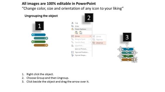 Layout For Four Options Process Powerpoint Templates