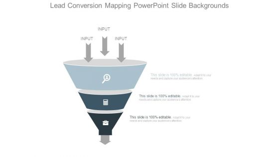 Lead Conversion Mapping Powerpoint Slide Backgrounds