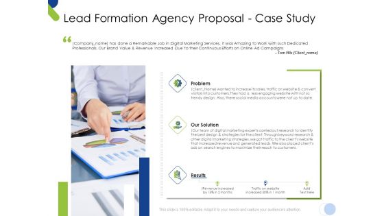Lead Formation Agency Proposal Case Study Ppt Show Slides PDF Lead Formation Agency Proposal Case Study Ppt Show Slides PDF