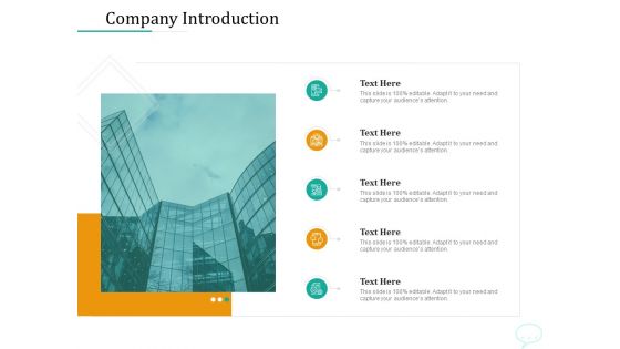 Lead Generation Initiatives Through Chatbots Company Introduction Ppt Styles Images PDF