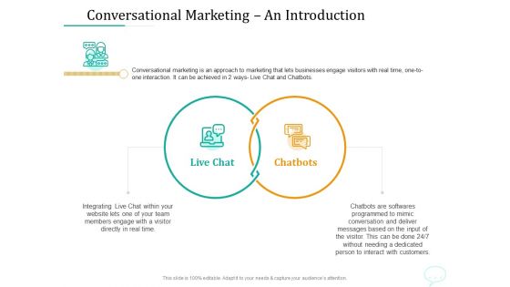 Lead Generation Initiatives Through Chatbots Conversational Marketing An Introduction Slides PDF