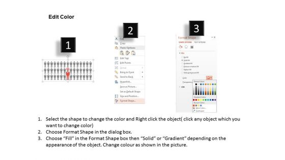Leader With Team And Different Idea Powerpoint Template