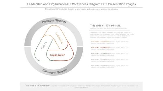Leadership And Organizational Effectiveness Diagram Ppt Presentation Images