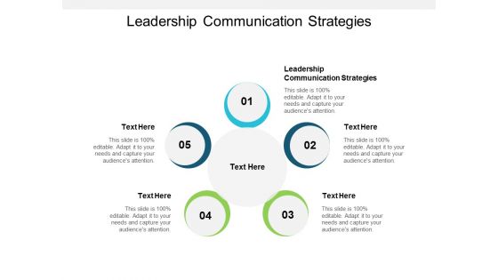 Leadership Communication Strategies Ppt PowerPoint Presentation File Show Cpb