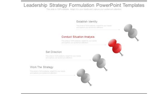 Leadership Strategy Formulation Powerpoint Templates