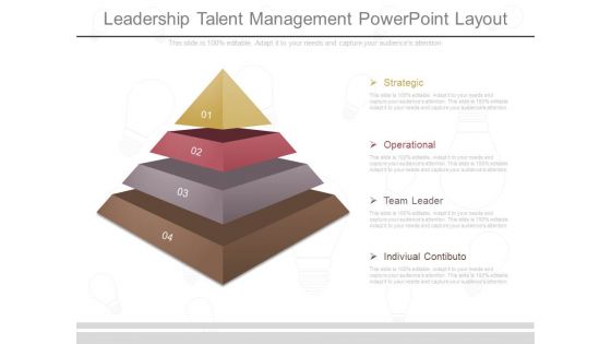 Leadership Talent Management Powerpoint Layout