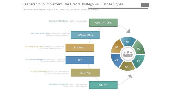 Leadership To Implement The Brand Strategy Ppt Slides Styles