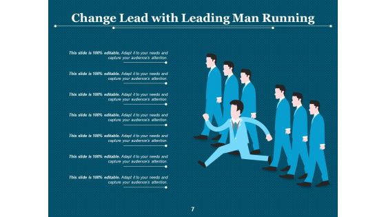 Leading Change For Business Silhouette Allows Ppt PowerPoint Presentation Complete Deck