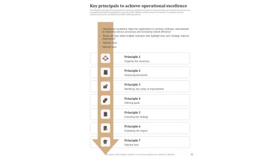 Lean Six Sigma Playbook For Continual Operational Enhancement Template