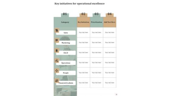 Lean Six Sigma Playbook For Continual Operational Enhancement Template