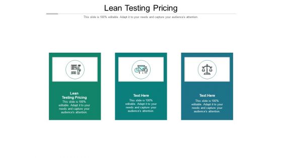 Lean Testing Pricing Ppt PowerPoint Presentation Gallery Ideas Cpb Pdf Lean Testing Pricing Ppt PowerPoint Presentation Gallery Ideas Cpb Pdf