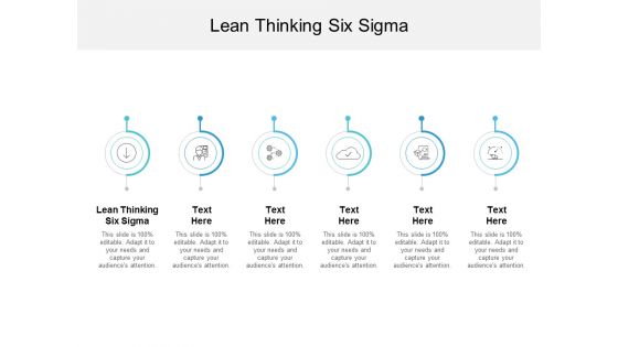Lean Thinking Six Sigma Ppt PowerPoint Presentation Slide Cpb