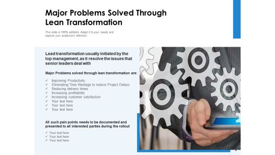 Lean Transition Success Vision Ppt PowerPoint Presentation Complete Deck