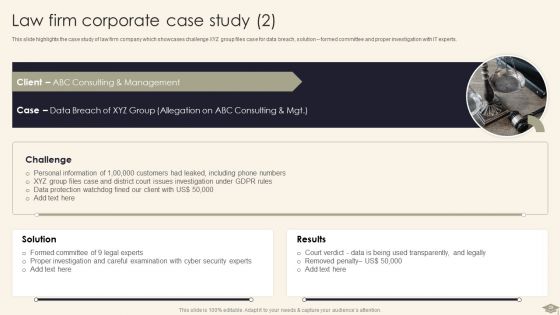 Legal Advisory Company Description Ppt PowerPoint Presentation Complete Deck With Slides