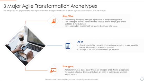 Legal Benefits Realization Management 3 Major Agile Transformation Archetypes Infographics PDF