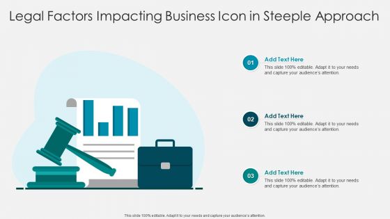 Legal Factors Impacting Business Icon In Steeple Approach Graphics PDF