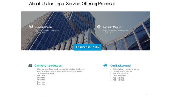 Legal Service Offering Proposal Ppt PowerPoint Presentation Complete Deck With Slides