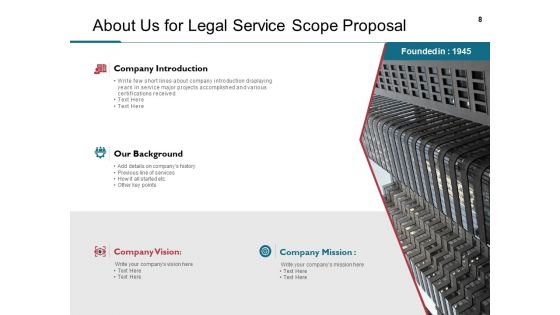Legal Service Scope Proposal Ppt PowerPoint Presentation Complete Deck With Slides
