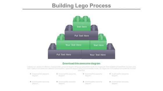 Lego Blocks For Business Process Building Powerpoint Slides