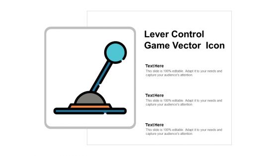 Lever Control Game Vector Icon Ppt PowerPoint Presentation Summary Background