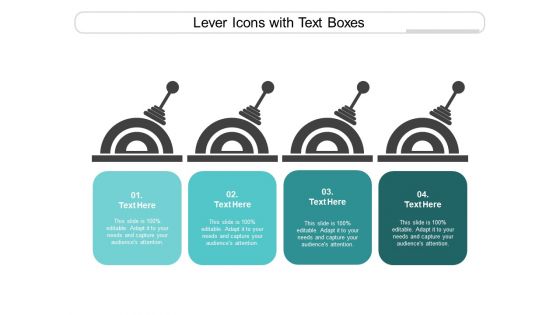 Lever Icons With Text Boxes Ppt PowerPoint Presentation Slides Picture