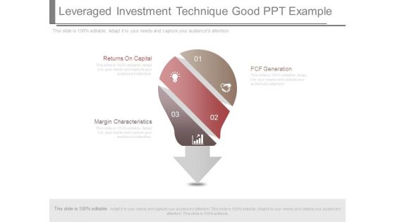 Leveraged Investment Technique Good Ppt Example