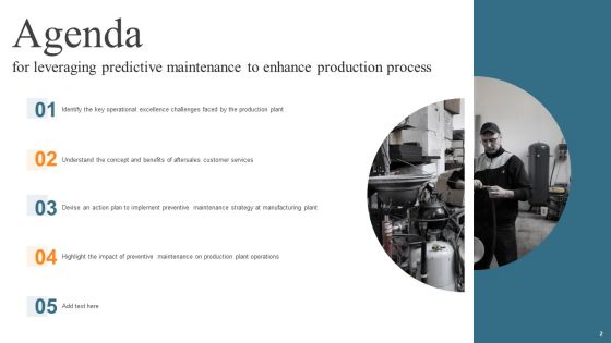 Leveraging Predictive Maintenance To Enhance Production Process Ppt PowerPoint Presentation Complete Deck With Slides