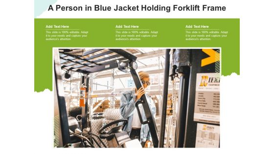 Lift Truck Person Operating Ppt PowerPoint Presentation Complete Deck